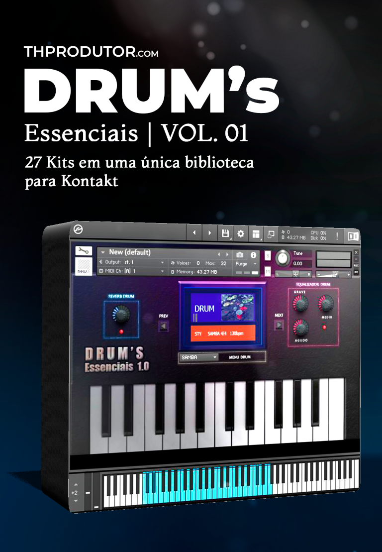 DRUM’s ESSENCIAIS | 27 KITS EM UMA ÚNICA BIBLIOTECA PARA KONTAKT